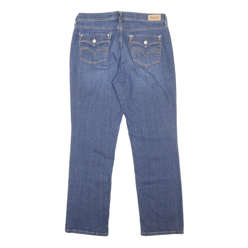 LEVI'S 505 Womens Jeans Blue Regular Straight Denim Medium W29 L30 Classic Fit