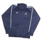 ADIDAS Mens Navy & White Braves Zip Track Jacket XL Polyester Sportwear