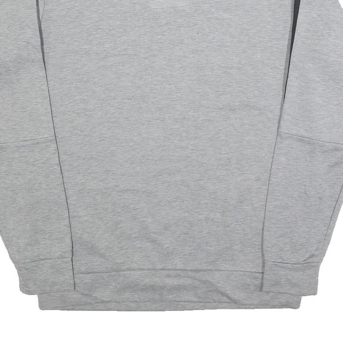 ADIDAS Mens Grey Sweatshirt M Crew Neck Cotton Blend Pullover Sports Casual