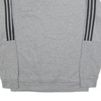 ADIDAS Mens Grey Sweatshirt M Crew Neck Cotton Blend Pullover Sports Casual
