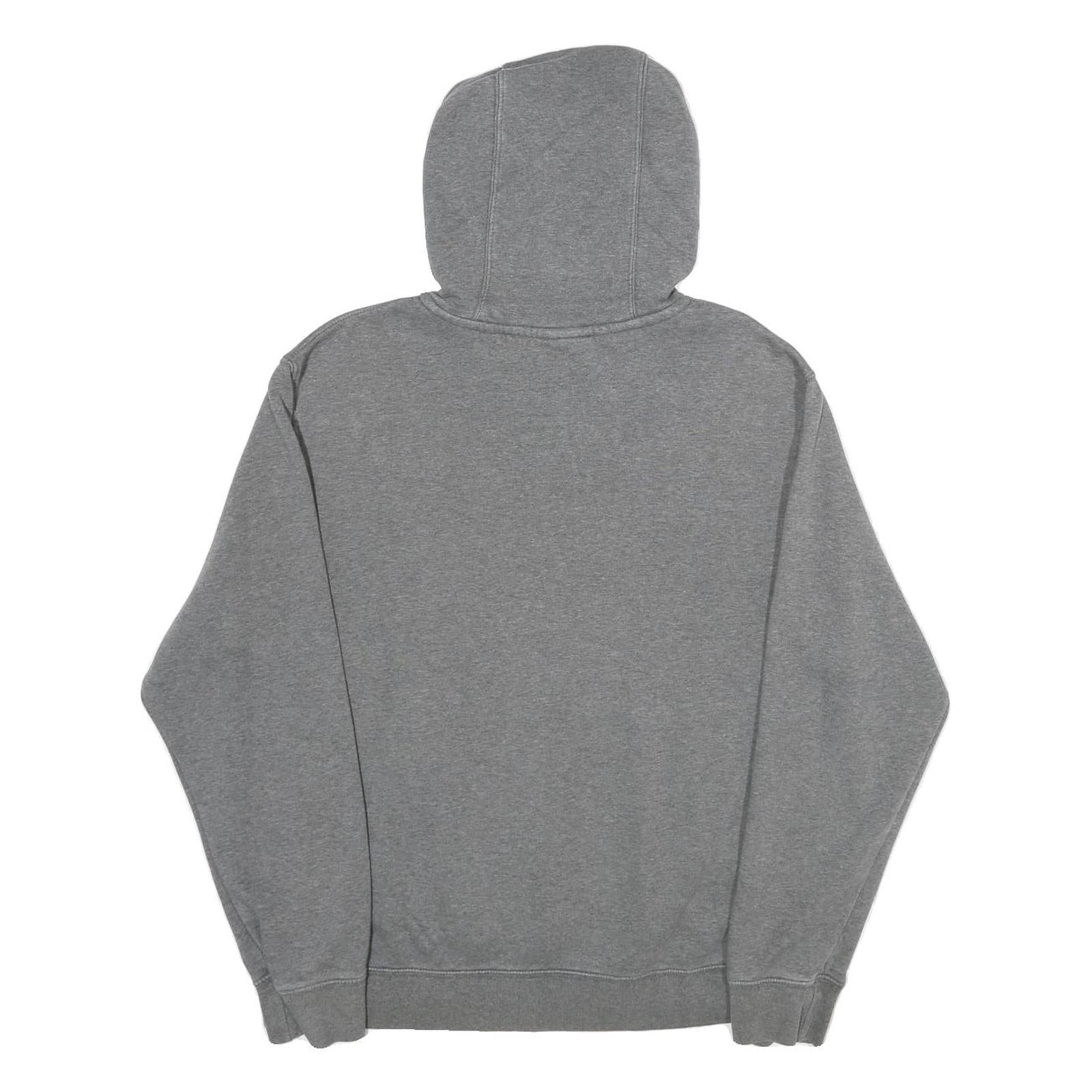 NIKE Mens Grey Hoodie M Cotton Blend Pullover Drawstring Hood Sweatshirt