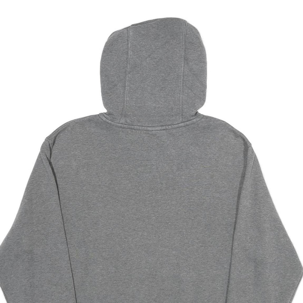 NIKE Mens Grey Hoodie M Cotton Blend Pullover Drawstring Hood Sweatshirt