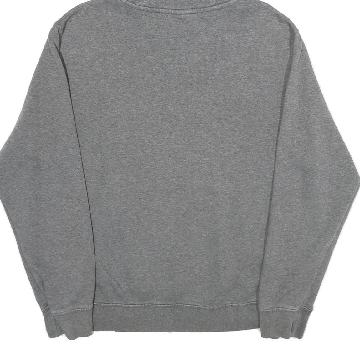 NIKE Mens Grey Hoodie M Cotton Blend Pullover Drawstring Hood Sweatshirt