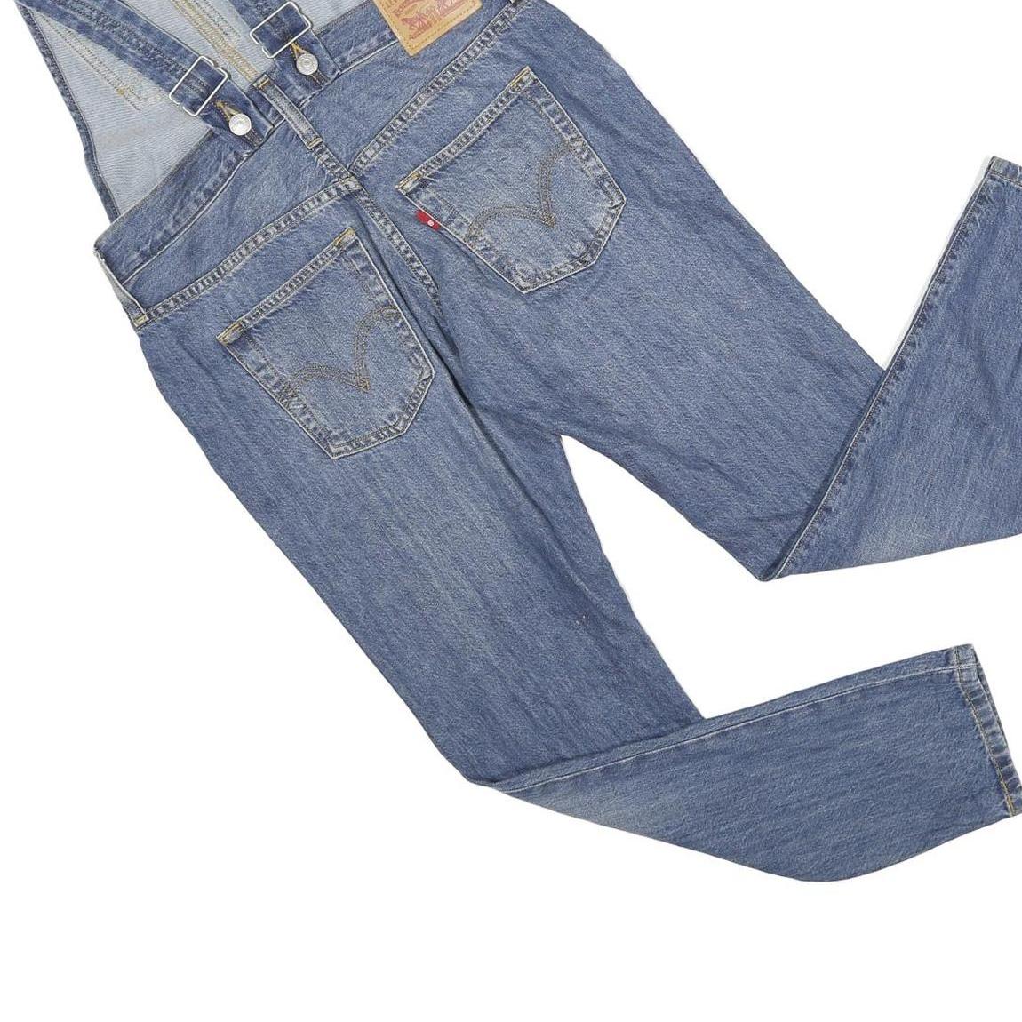 LEVI'S Womens Blue Denim Dungarees Regular Fit Denim XS W28 L27 Casual Fashion
