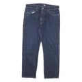 LEVI'S 502 Mens Jeans Blue Regular Straight Denim Raw W33 L25 Classic Zip Cotton