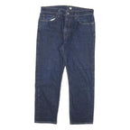 LEVI'S 502 Mens Jeans Blue Regular Straight Denim Raw W33 L25 Classic Zip Cotton