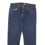 LEVI'S 502 Mens Jeans Blue Regular Straight Denim Raw W33 L25 Classic Zip Cotton