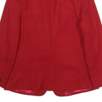 DUMAS Womens Red & Black Wool Button Jacket UK 12 Tailored Plain Stylish