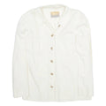 ONLY Womens Shirt Beige Collared Long Sleeve S