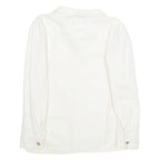 ONLY Womens Shirt Beige Collared Long Sleeve S