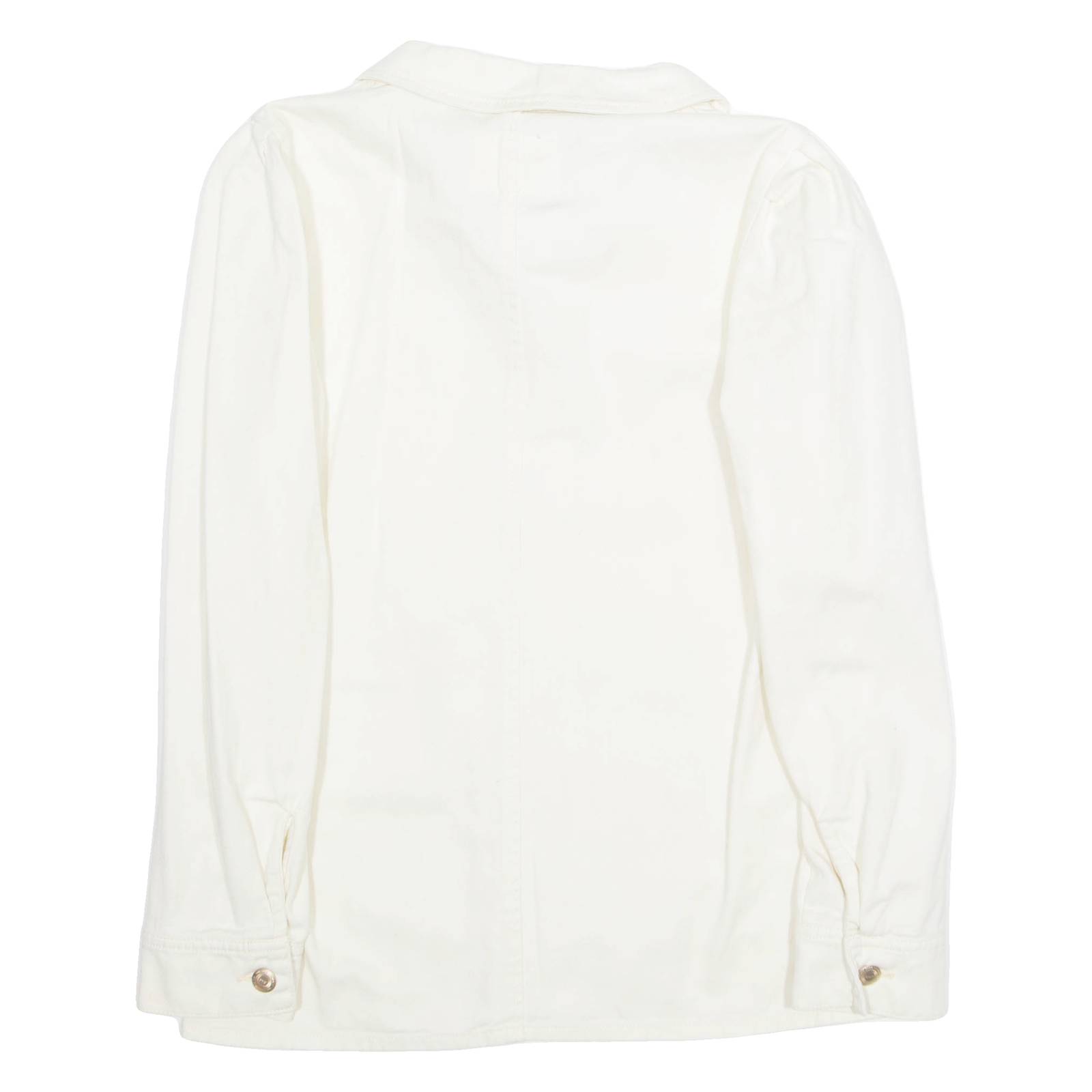 ONLY Womens Shirt Beige Collared Long Sleeve S