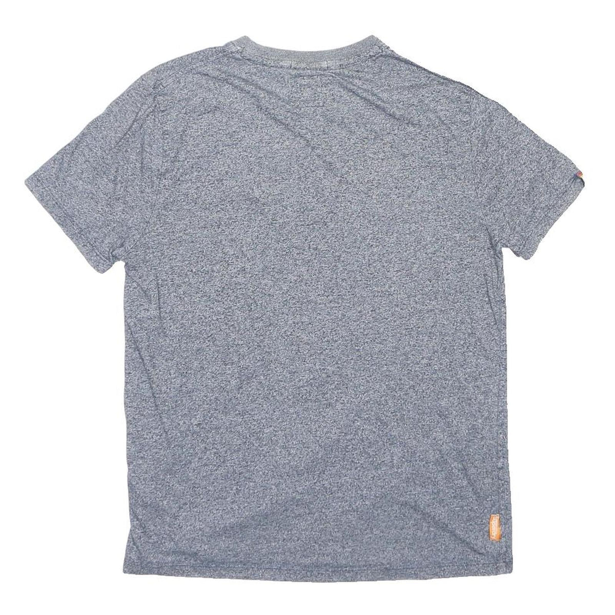 SUPERDRY Mens Grey Crew Neck Short Sleeve T-Shirt XL Cotton Blend Casual