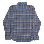 WRANGLER Mens Shirt Blue Check Long Sleeve S