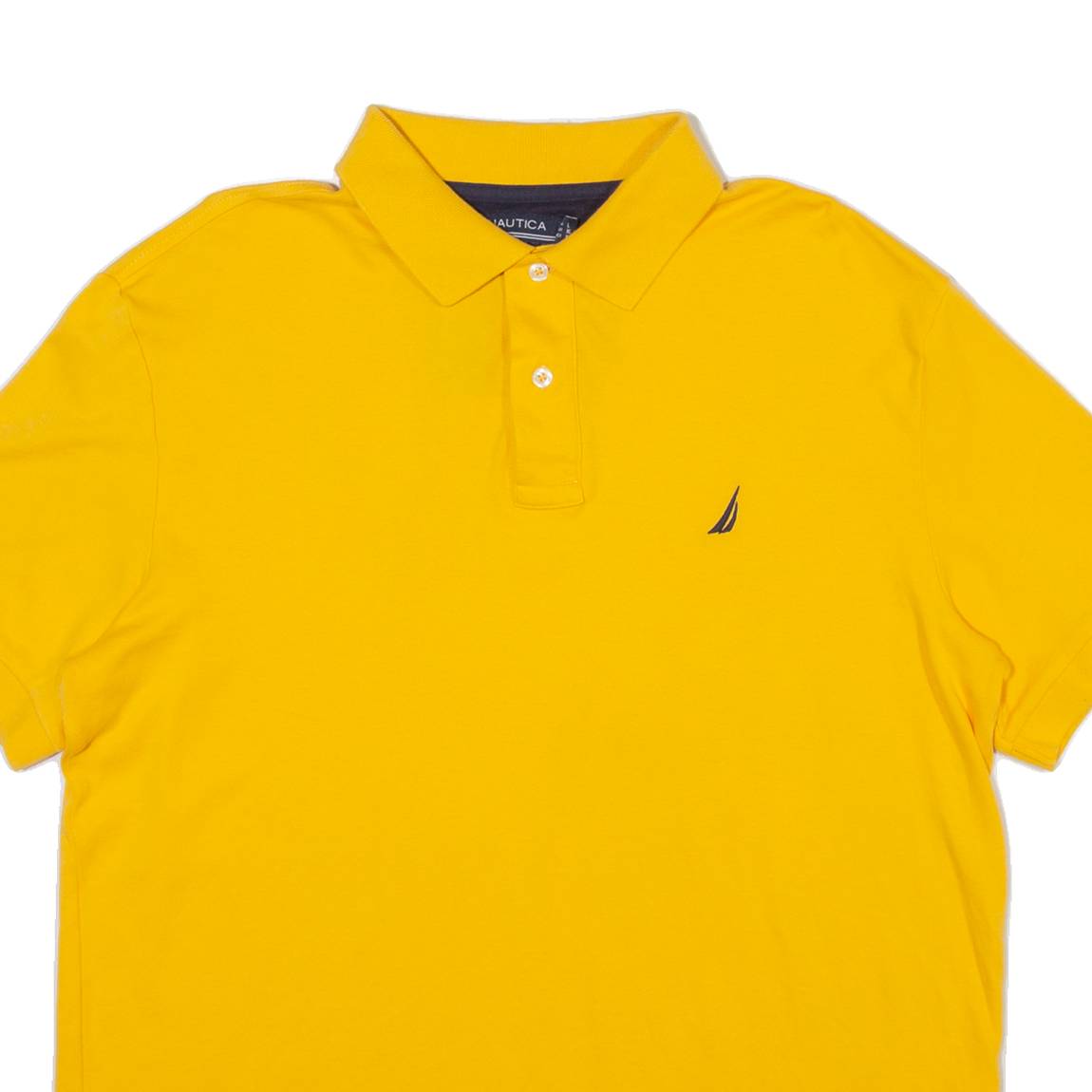 NAUTICA Mens Polo Shirt Yellow L