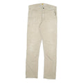 CARHARTT Mens Cotton Blend Beige Regular Straight Leg Trousers W31 L32 Workwear