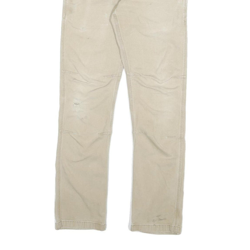 CARHARTT Mens Cotton Blend Beige Regular Straight Leg Trousers W31 L32 Workwear