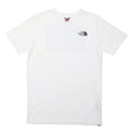 THE NORTH FACE Boys White XL Graphic T-Shirt Short Sleeve Crew Neck Cotton Blend