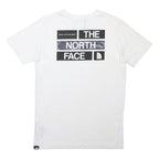 THE NORTH FACE Boys White XL Graphic T-Shirt Short Sleeve Crew Neck Cotton Blend