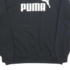 PUMA Mens Black Cotton Blend Crew Neck Sweatshirt M Sportswear Casual