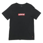 LEVI'S Mens Black Red Logo Modern T-Shirt M Short Sleeve Crew Neck Cotton