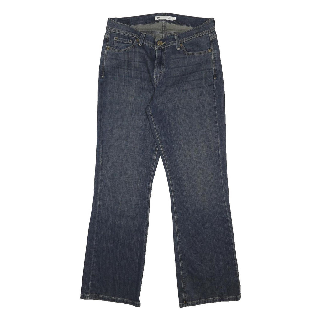 LEVI'S Womens Relaxed Straight Denim Dark Blue Cotton Blend W31 L32 Zip Jeans