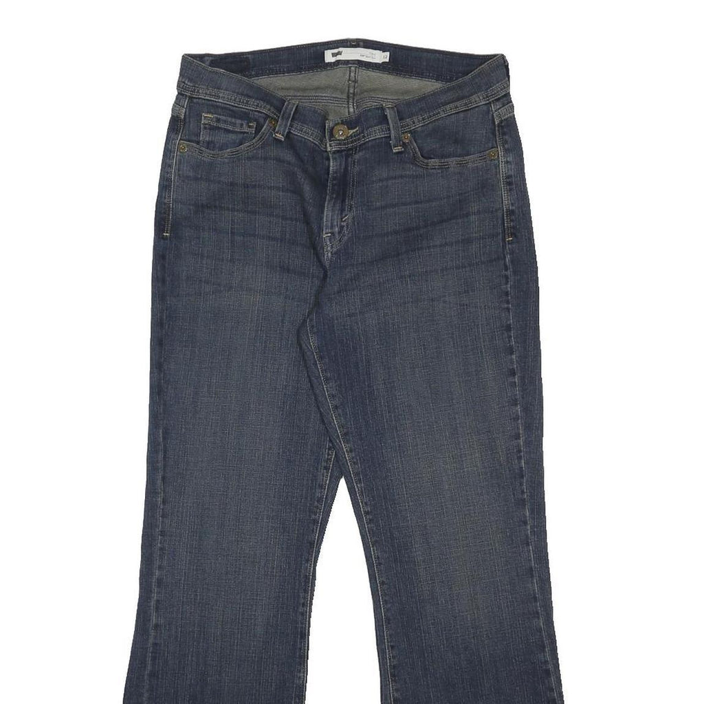 LEVI'S Womens Relaxed Straight Denim Dark Blue Cotton Blend W31 L32 Zip Jeans
