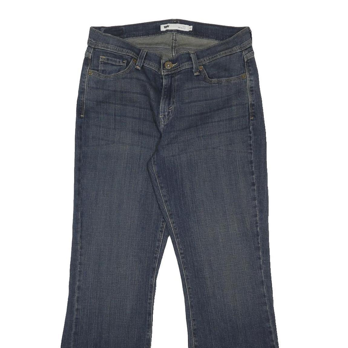 LEVI'S Womens Relaxed Straight Denim Dark Blue Cotton Blend W31 L32 Zip Jeans
