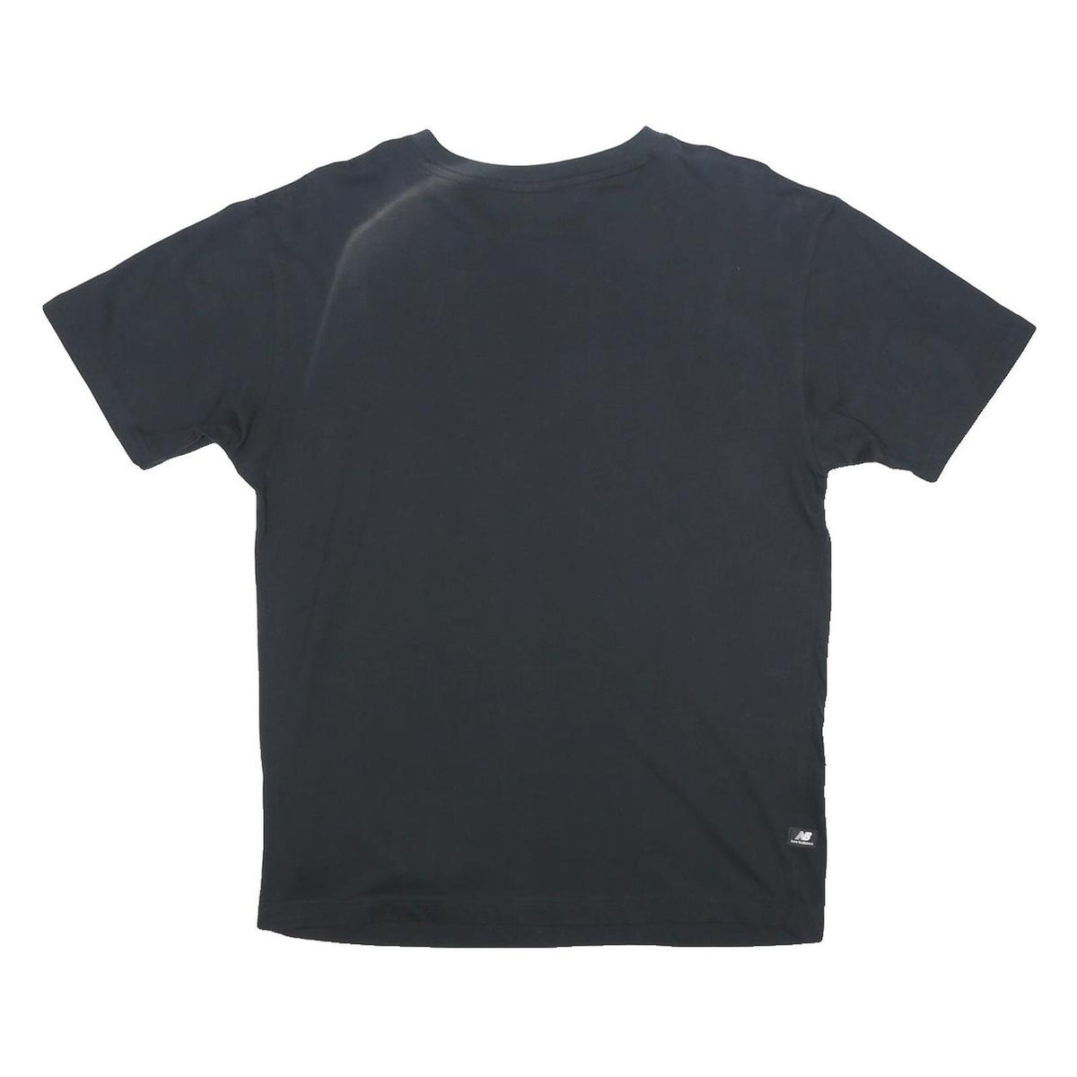 NEW BALANCE Mens Black Rooted To The Sole Graphic T-Shirt S Short Sleeve Crew