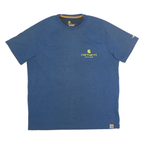 CARHARTT Mens Blue Relaxed Fit L Short Sleeve Crew Neck Logo T-Shirt