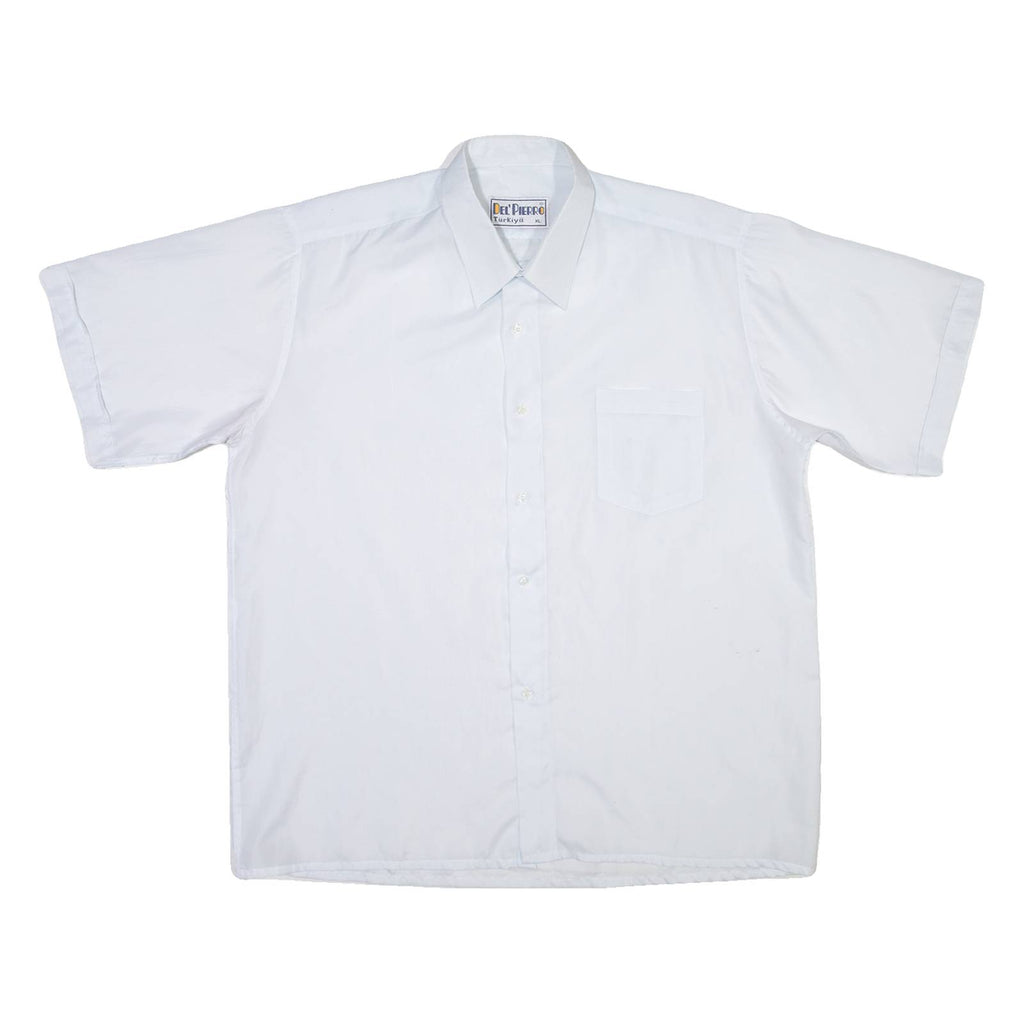 DEL' PIERRO Mens Plain Shirt Blue XL