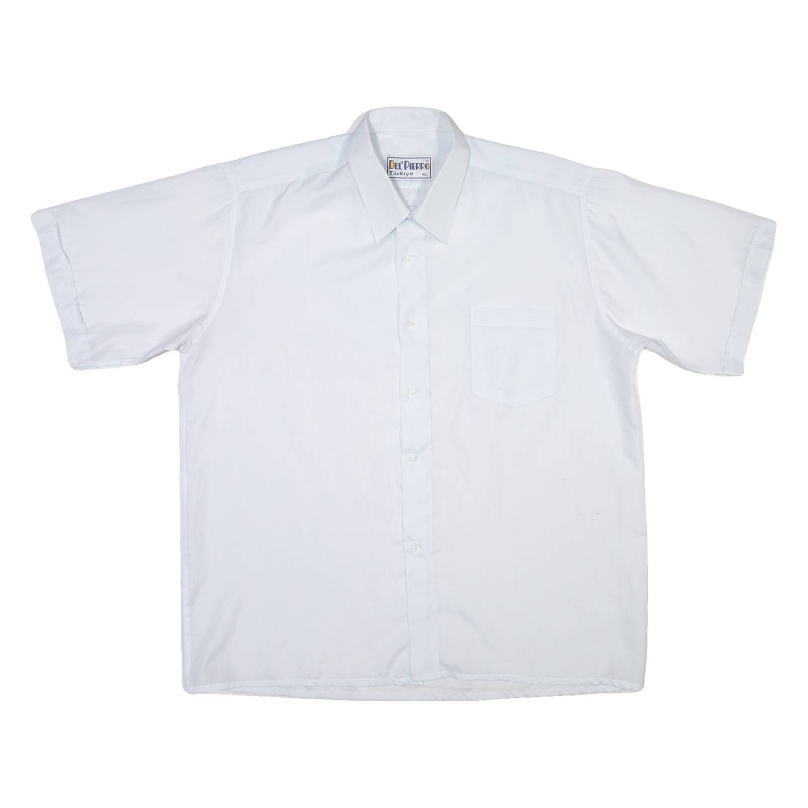 DEL' PIERRO Mens Plain Shirt Blue XL
