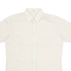Mens Shirt Brown Striped M