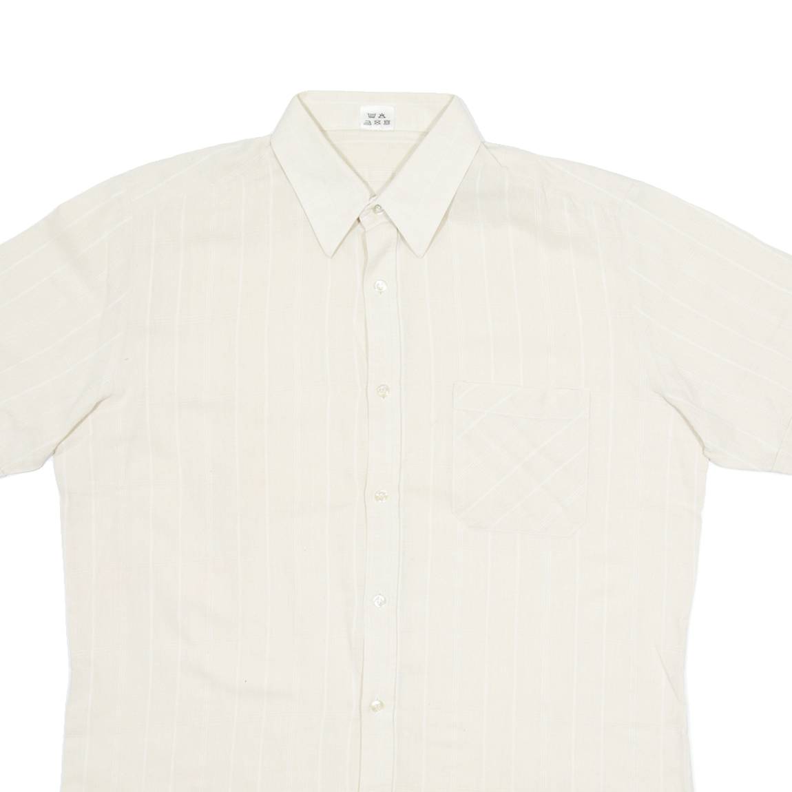 Mens Shirt Brown Striped M