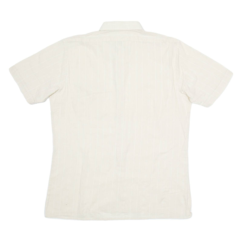 Mens Shirt Brown Striped M