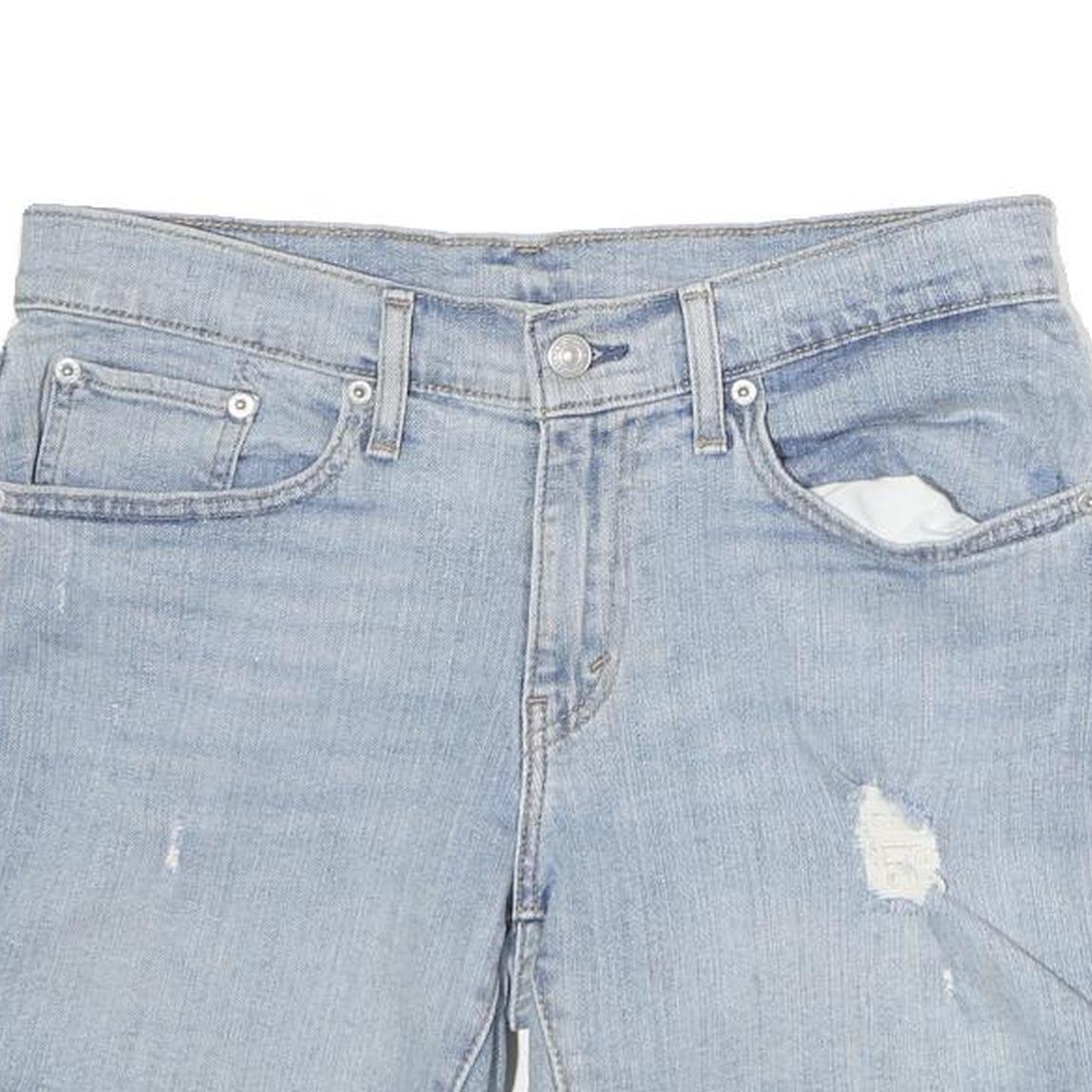 LEVI'S Mens Shorts Blue Denim M W32 Casual Classic Fit Distressed