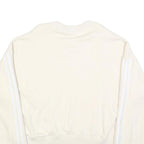 ADIDAS Womens Cream & White Crew Neck UK 16 Sweatshirt Cotton Blend Casual
