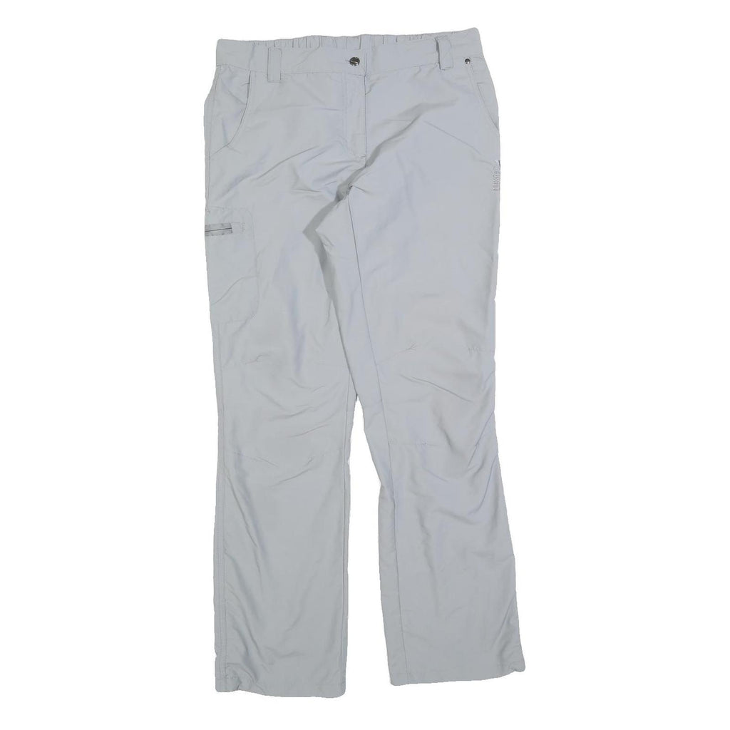 CRIVIT Womens Polyester Blend Light Grey Regular Fit Straight Leg Trousers W32