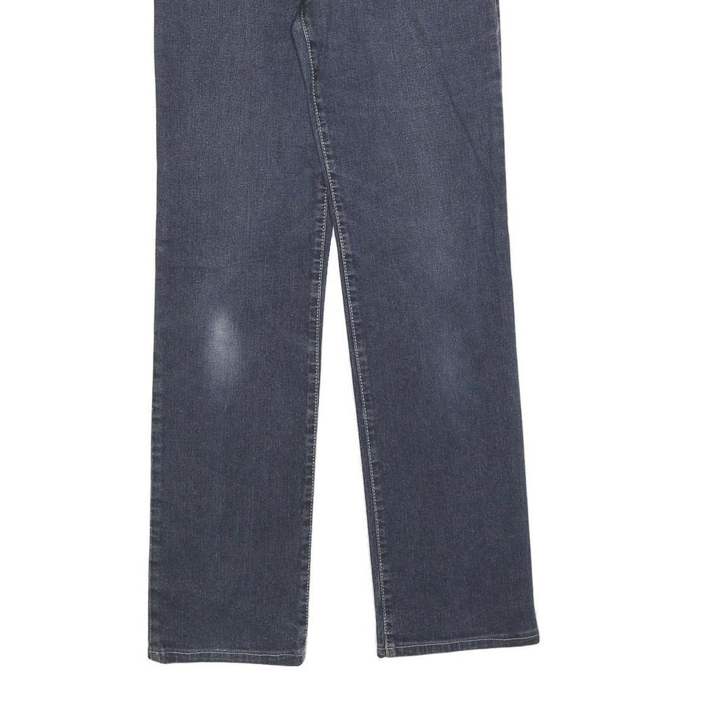 VERSACE Womens Regular Blue Denim Straight Leg Jeans W27 L30 Designer Cotton