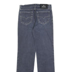 VERSACE Womens Regular Blue Denim Straight Leg Jeans W27 L30 Designer Cotton