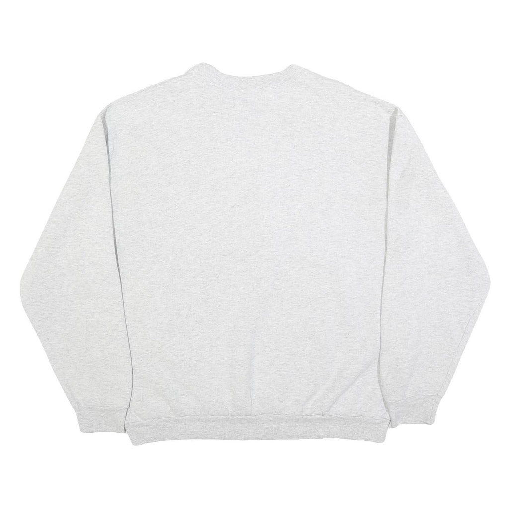 Womens Grey Cotton Blend Sweatshirt Air Force Crew Neck L Casual Pullover