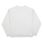 Womens Grey Cotton Blend Sweatshirt Air Force Crew Neck L Casual Pullover