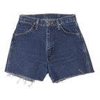 WRANGLER Womens Denim Blue Cut-Off Shorts XS W26 Frayed Hem Casual