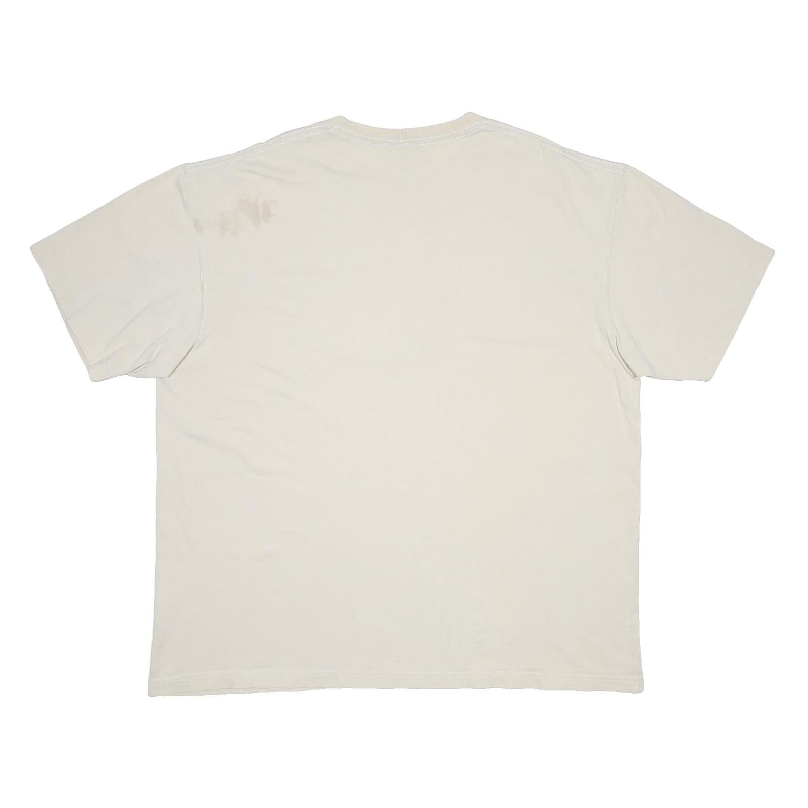 CARHARTT Mens Cream Pocket T-Shirt XL Short Sleeve Crew Neck Workwear