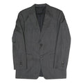 JOOP Mens Grey Pinstripe Classic Jacket M Woven Tailored Button Closure