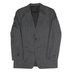 JOOP Mens Grey Pinstripe Classic Jacket M Woven Tailored Button Closure