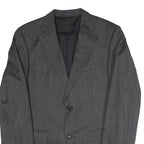 JOOP Mens Grey Pinstripe Classic Jacket M Woven Tailored Button Closure