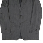 JOOP Mens Grey Pinstripe Classic Jacket M Woven Tailored Button Closure
