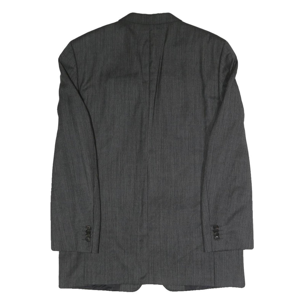 JOOP Mens Grey Pinstripe Classic Jacket M Woven Tailored Button Closure