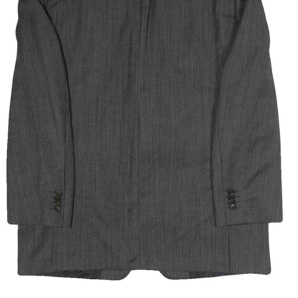 JOOP Mens Grey Pinstripe Classic Jacket M Woven Tailored Button Closure