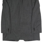 JOOP Mens Grey Pinstripe Classic Jacket M Woven Tailored Button Closure